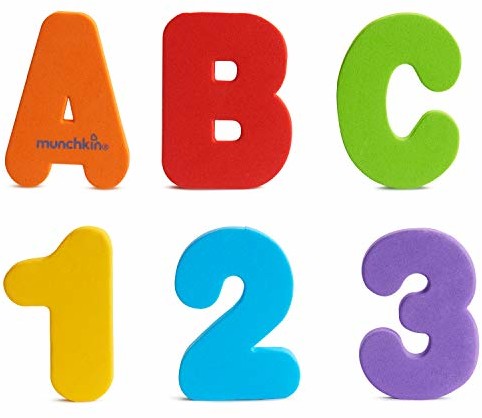 Munchkin Learn litery i cyfry (A-Z, 0-9) zabawka do kąpieli