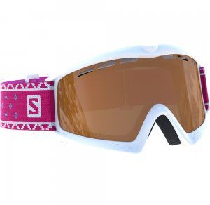 Salomon Gogle kiwi access 2018 white|tonic orange