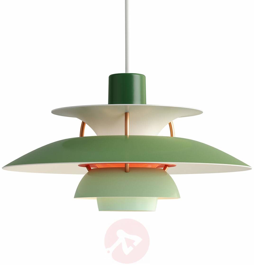 Louis Poulsen PH 5 Mini lampa wisząca, zielona