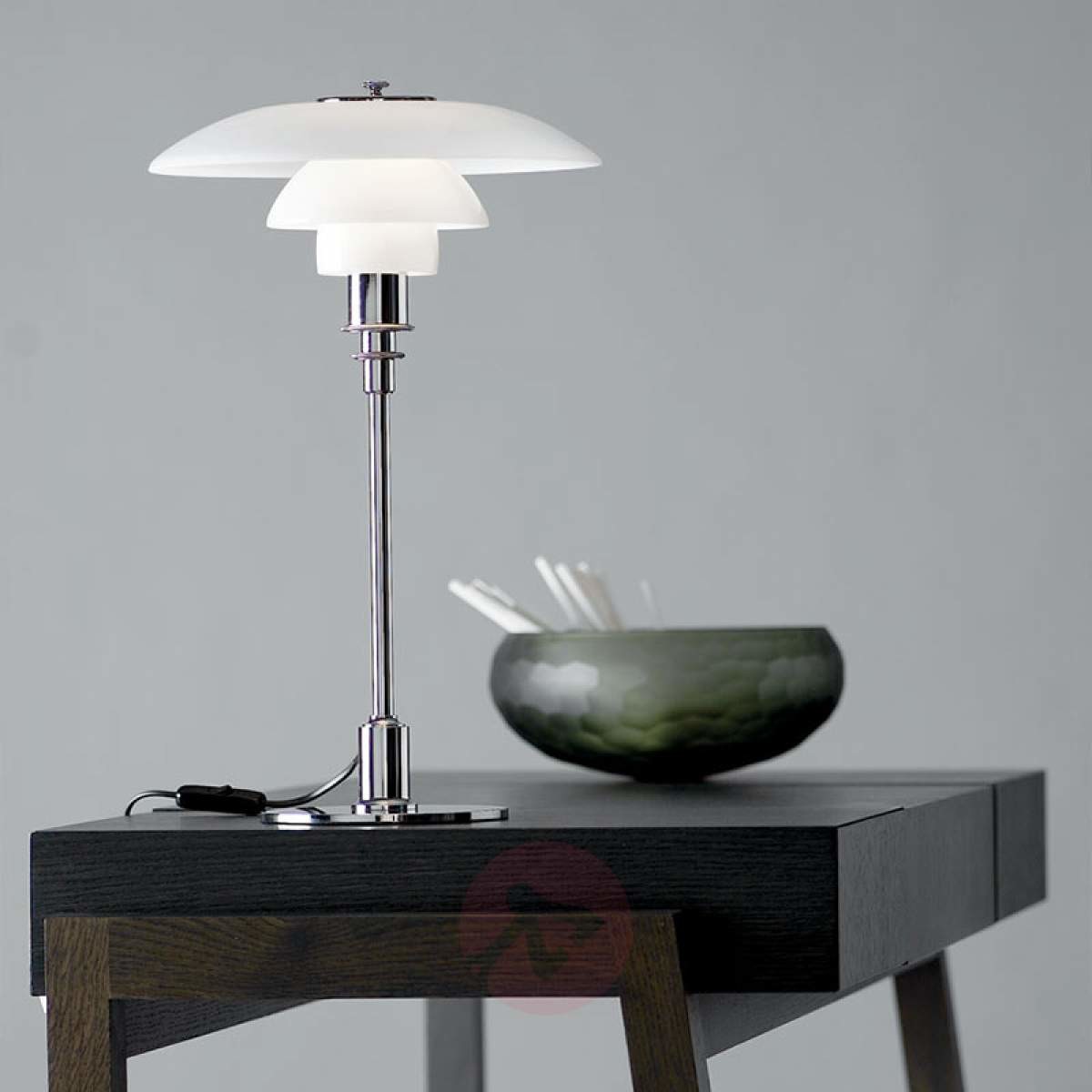 LOUIS POULSEN Louis Poulsen PH 3/2 lampa stołowa chromowana