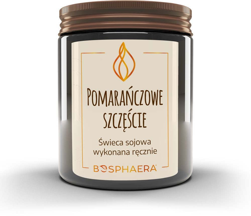 Bosphaera Bosphaera Świeca Sojowa Pomarańczowe Szczęście 190g 13BA-88003
