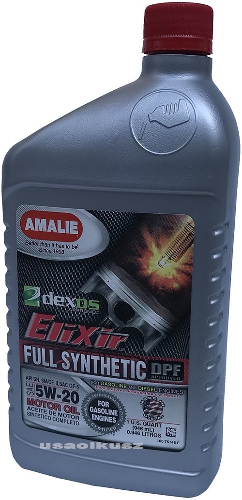 AMALIE Olej silnikowy 5W-20 Elixir Full Synthetic 0,946l 160-75746