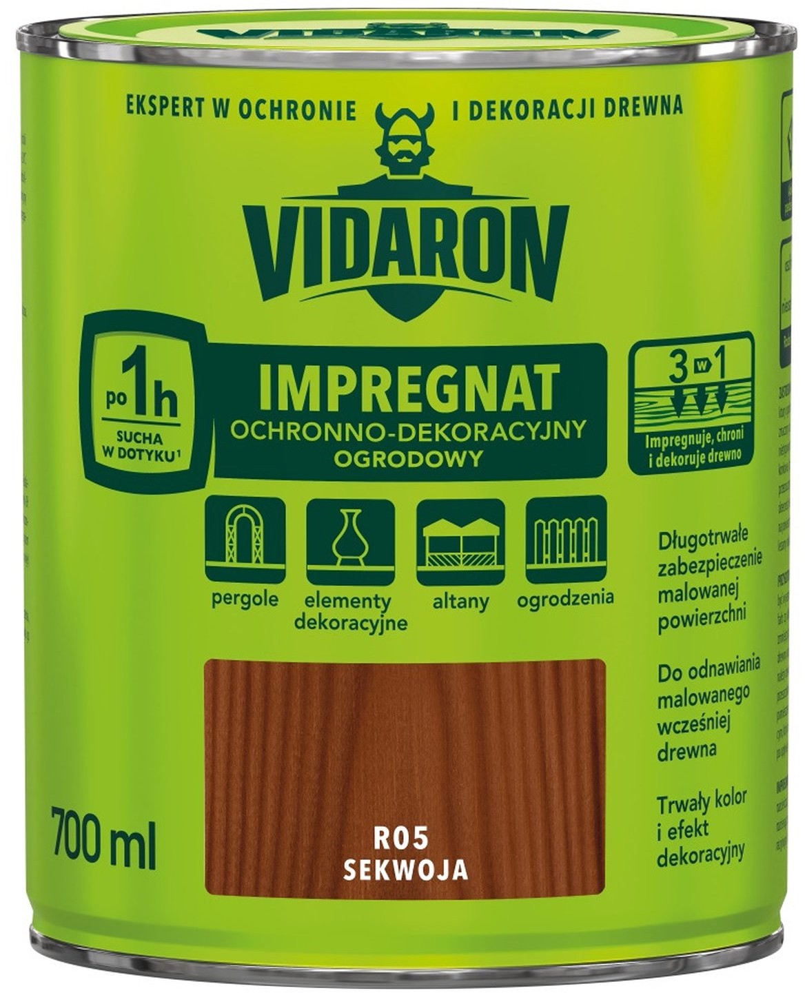 Vidaron Impregnat ogrodowy sekwoja 700 ml