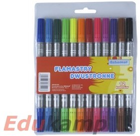 Schemat Flamastry dwustronne 12 kolorów SCHEMAT 5193 AA659SCH