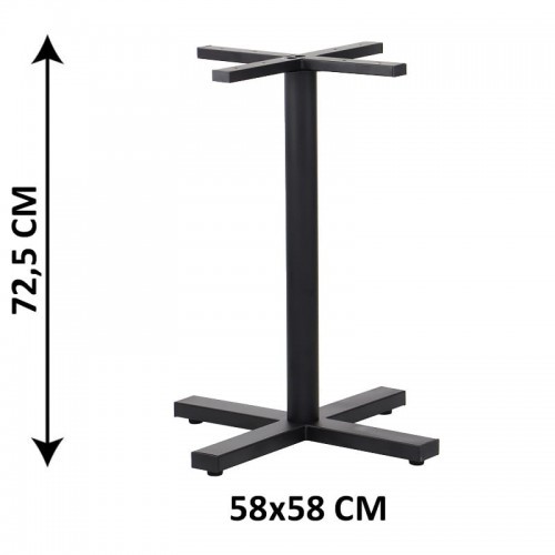 Stema SH Podstawa stolika SH-3046-1/B, 58x58 cm, (stelaż stolika), kolor czarny SH-3046-1/B