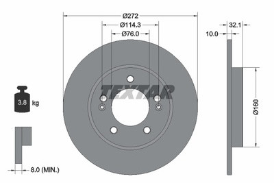 TEXTAR (TMD Friction Services GmbH) (TMD Friction Services GmbH) 92291703 92291703