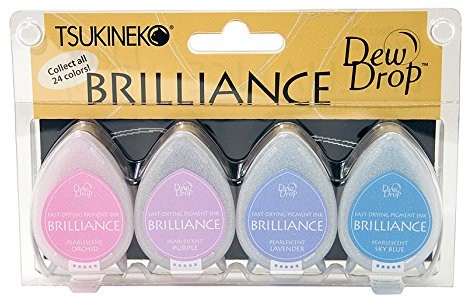 Tsukineko tsukineko poduszka do stempli zestaw Jewel Tone Brilliance BD100002