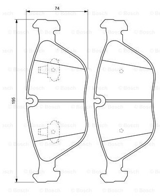 Bosch Klocki hamulcowe 0 986 424 649