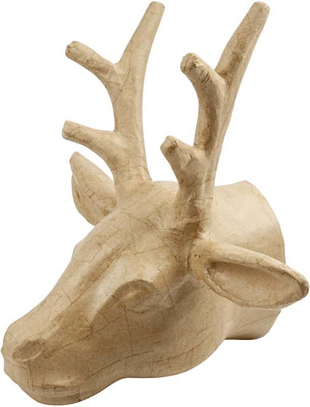 Creativ Company AS Głowa jelenia z Papier Mache, 30 cm
