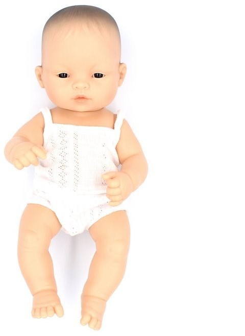 Miniland Azjatka 32 Lalka Dziewczynka Azjatka 32 cm Ubranko Miniland Baby Miniland Doll Miniland AZJATKA 32
