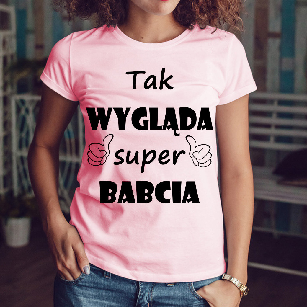 Poczpol Tak wygląda Super BABCIA - koszulka damska 42774-G