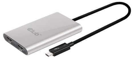 Club 3D Spliter Club3D CSV-1574 (Thunderbolt 3 to Dual HDMI 2.0 Adapter) CSV-1574