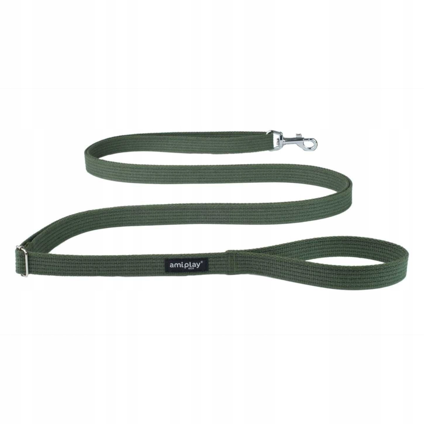 Ami Play Smycz Cotton Easy Fix M 160-300/2cm Khaki
