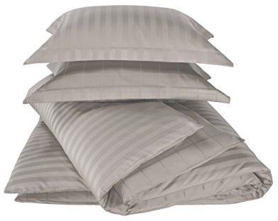 De Witte Lietaer Pościel de Witte lietaer zygo Atmosphere poszewka na kołdrę + 2 poszewki na poduszkę z kierownicy czesana bawełna Taupe 240 x 220 cm Parure Zygo Atmosphere/Taupe 240
