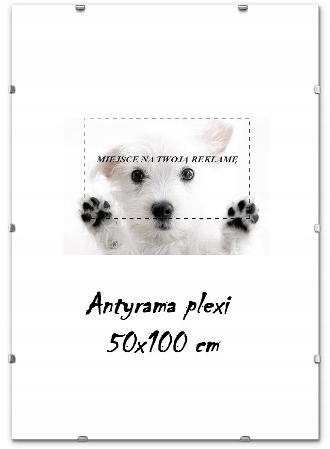NA Antyrama Plexi 50x100 cm Ramka Zdjęcia 100x50