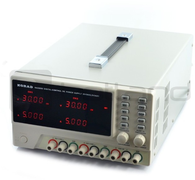 Zasilacz 3in1 Korad KA3305D 2x 0-30V/0-5A + 1x 5V/3A ZAS-07713
