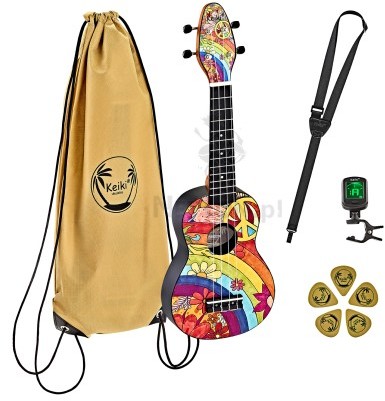 Ukulele sopranowe + akcesoria K2-68