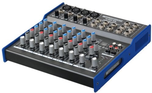 Pronomic M-802FX stół mikserski  Live/Studio z cyfrowym 24-bitowym procesorem multiefektowym (4 , 2 kanały stereofoniczne, trójpasmowy equalizer, zasilanie fantomowe 48 V) 00024062