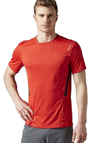 Reebok mężczyzn wyrażeniem Tech Top T-Shirt, czerwony, XL AY2413