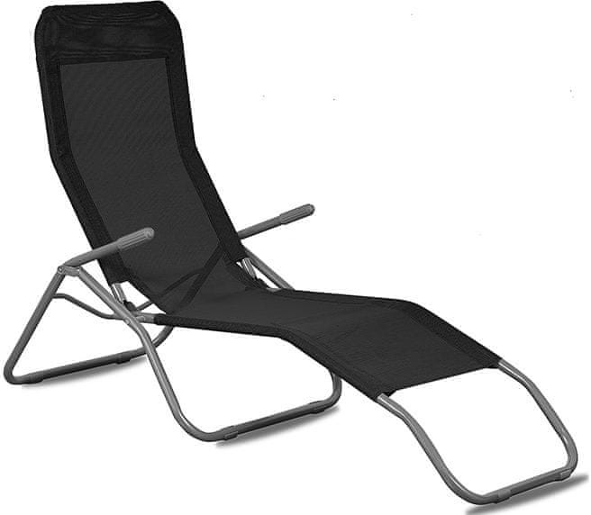 Siesta Aga Leżak ogrodowy MC372171S Czarny