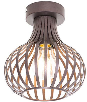 QAZQA Moderne plafondlamp bruin 18 cm - Frances 105117