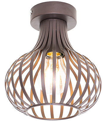 QAZQA Nowoczesna lampa sufitowa brązowa 18 cm - Sapphira
