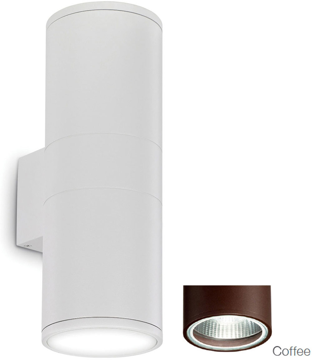 Ideal Lux Kinkiet GUN AP2 SMALL COFFEE 163635 Sprawdź kupon rabatowy w koszyku 163635/IL