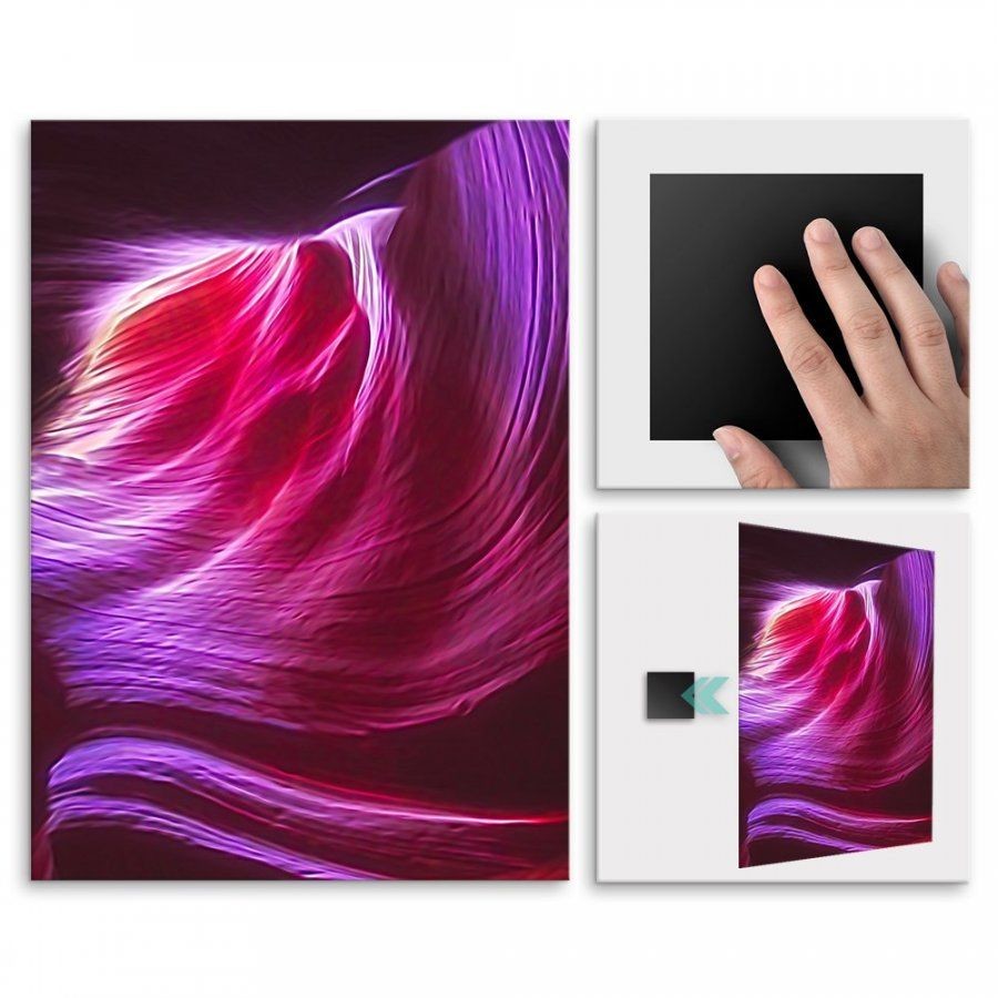 Pix4home Plakat metalowy różowy neon M POS-M-00191