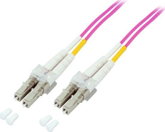 EFB EFB Electronics Fiber Optic Duplex Patch Cable LC LC 0.5m 50/12 0.5m LC OM4 Violet Fiber Optic Cable O0319.0.5 O0319.0,5