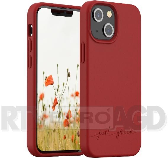 Just Green Biodegradable Case iPhone 13 czerwony JGCOVIP1361R