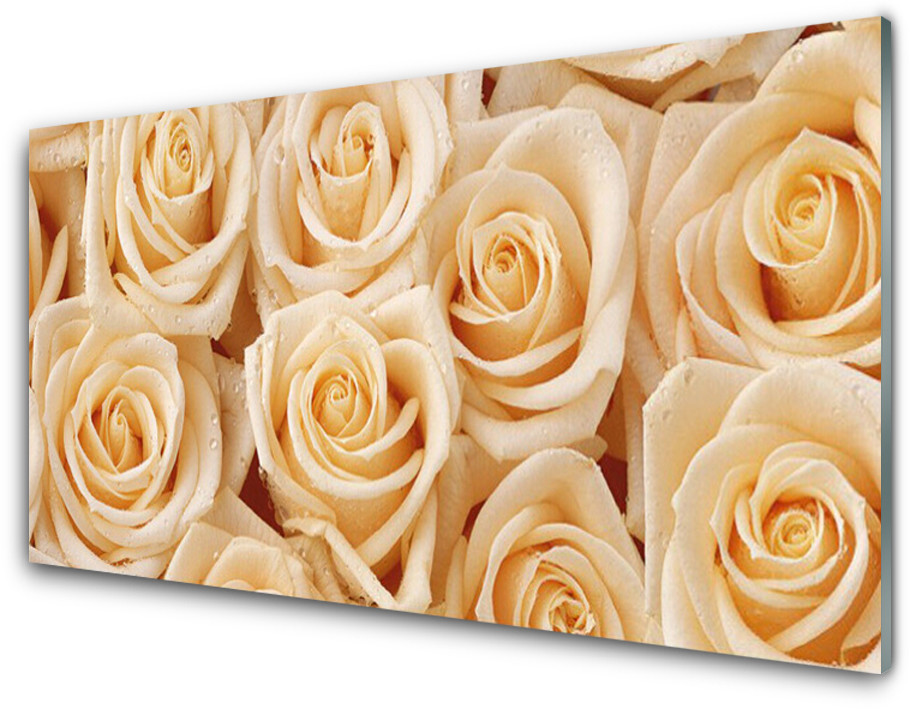 Tulup.pl Panel Kuchenny Róże Kwiaty Roślina 125x50cm