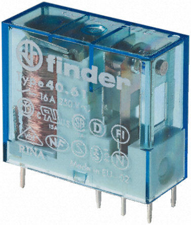 Przekaźnik 1NO 16A 12V DC, Styk AgSnO2 40-61-9-012-4300 406190124300