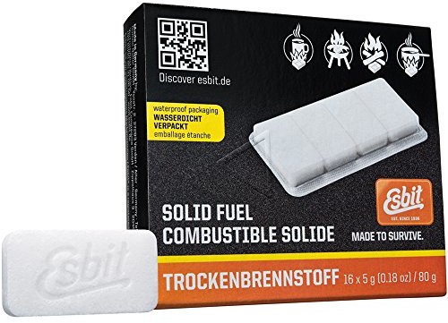 Esbit brykietem paliwowym 5 G na sucho częściowy Pack E-FUEL-16X5