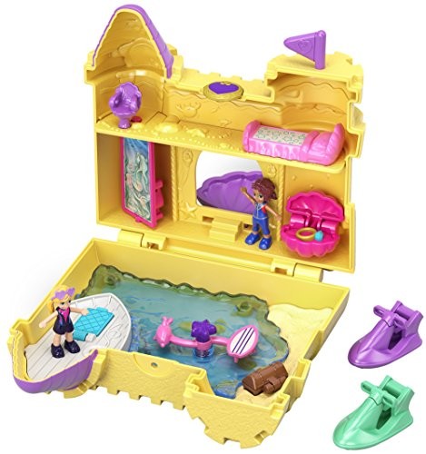 Polly Pocket Mattel  gcj87 World Sand Burg szkatułka na