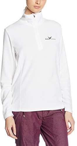 Black Crevice , BCR218532 - damska narciarska golfowa bluza polarowa , biały, 44 BCR218532-WH-44_weiß/schwarz_44