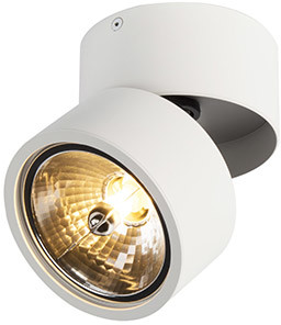 QAZQA Nowoczesny spot regulowany biały - Go Nine Tubo