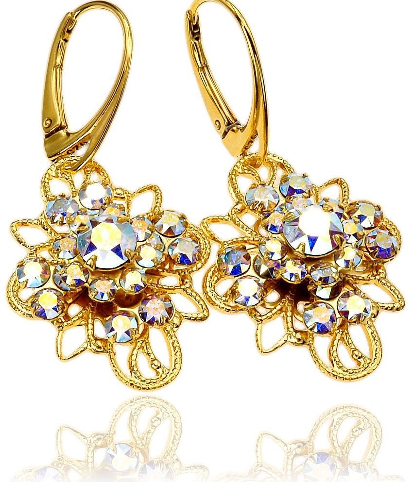 Swarovski Arande WYJĄTKOWE KOLCZYKI AURORA VENUE ZŁOTE SREBRO 702094