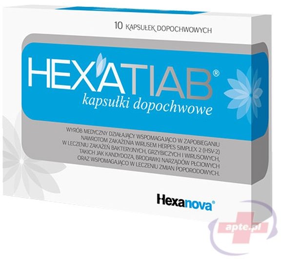 Hexanova Hexatiab x10 kapsułek dopochwowych