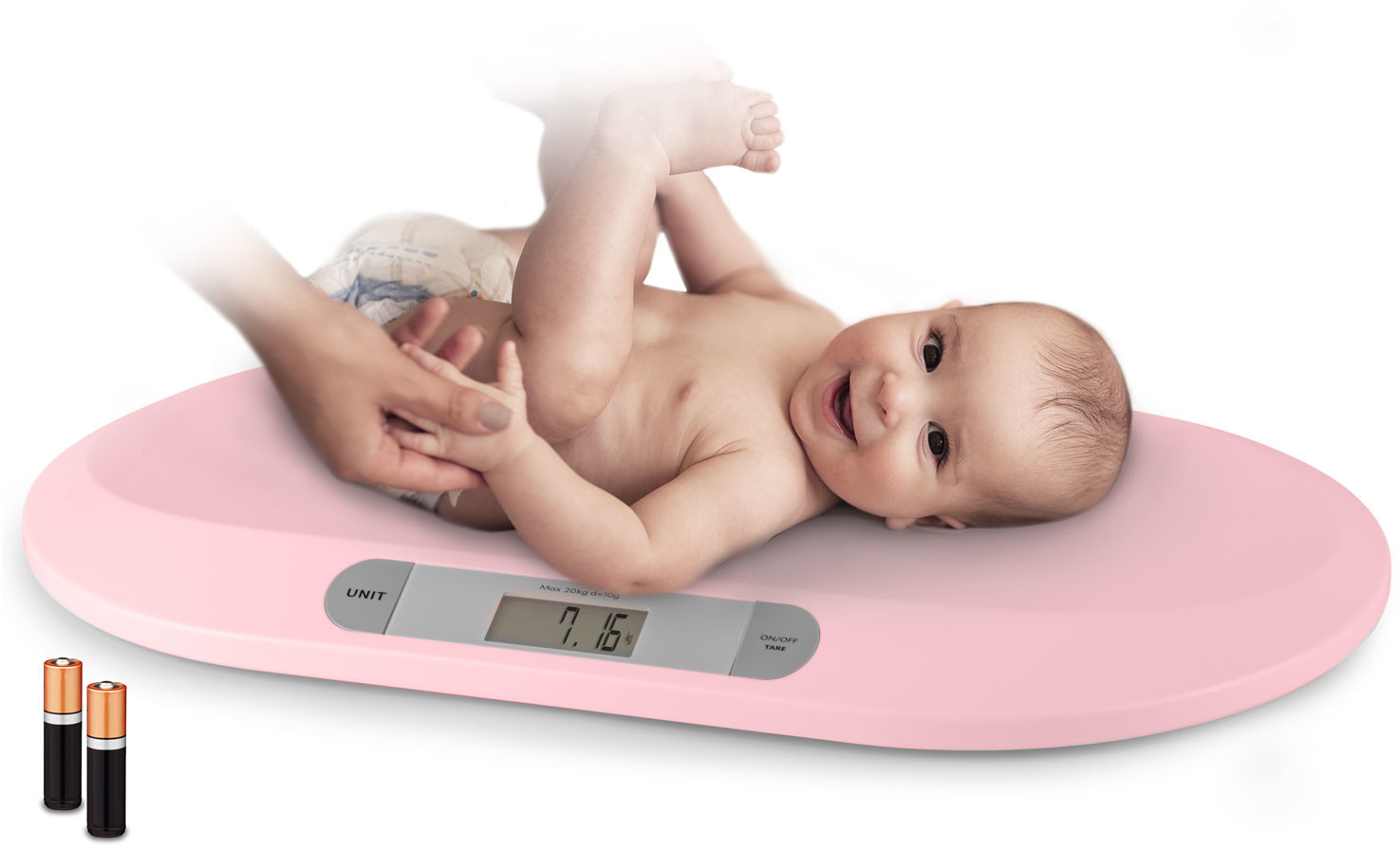 Berdsen Waga dla niemowląt elektroniczna BW-144 różowa 5144