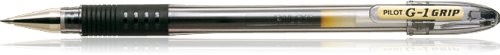 Pilot G-1 Grip Gel Ink Roller Broad 1.0 MM Tip 0.6 MM Line Black Ref. 013101201 [Pack 12] BLGP-G1-10