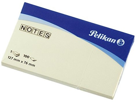 Pelikan 200196 Notes, samoprzylepna, 127 X 76 MM, 100 arkuszy, żółty 4012700200198