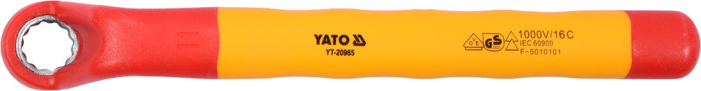 Yato KLUCZ OCZKOWY ODGIĘTY IZOLOWANY 11MM VDE YT-20985 YT-20985