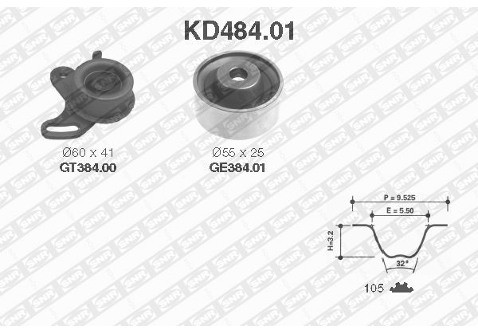 SNR Zestaw paska rozrządu KD484.01