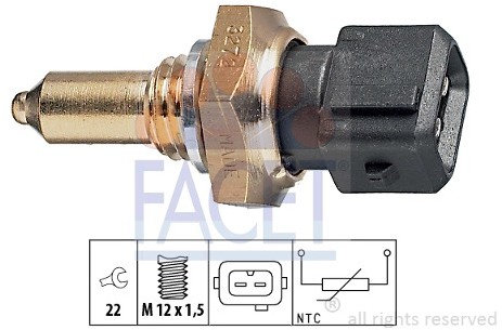 FACET Czujnik, temperatura oleju 7.3272