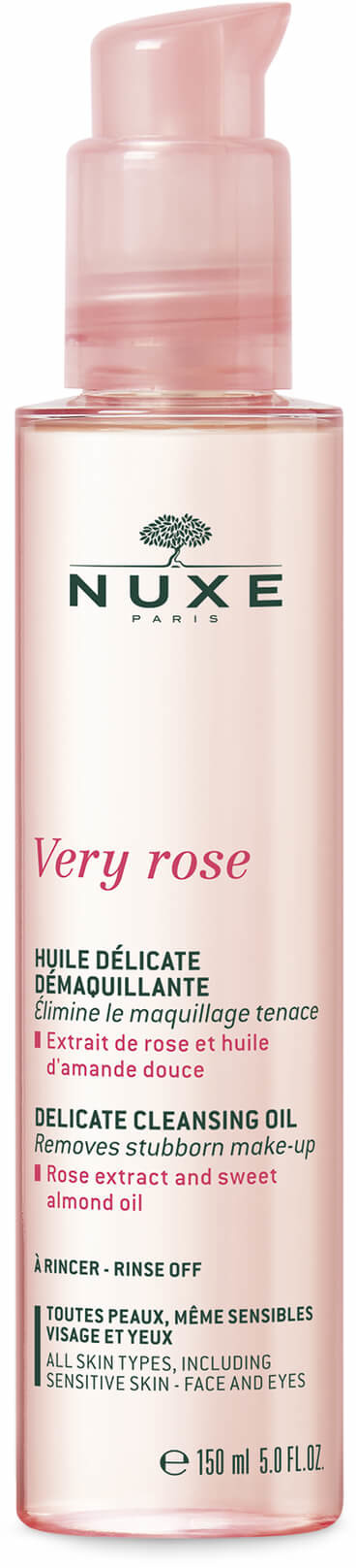 Nuxe Very Rose olejek delikatnie oczyszczajacy do twarzy i okolic oczu 150 ml