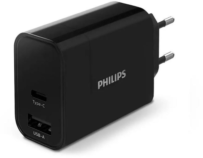 Philips Ładowarka USB-A USB C 30W (PD, QC) Phil-DLP2621/12