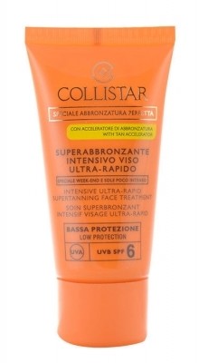 Collistar Special Perfect Tan Intensive Supertanning Face Treatment SPF6 preparat samoopalający do twarzy 50 ml dla kobiet