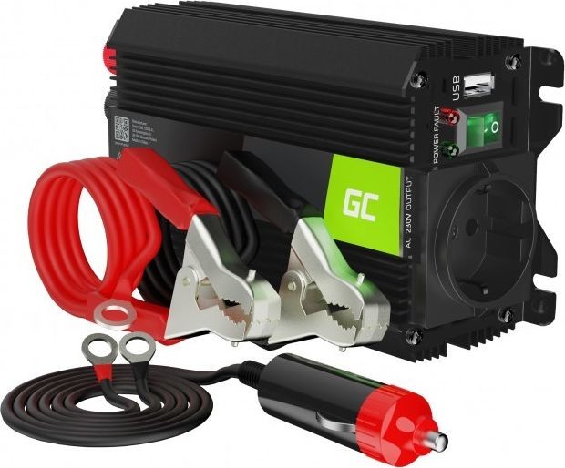 Green Cell Przetwornica Przetwornica napiÄcia Inwerter Green Cell PRO 24V na 230V 300W/600W Modyfikowana sinusoida INVGC02
