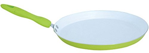 MSV 110400 Crpe patelnia do wszystkich rodzajów kuchenek aluminium/ceramika/silikon Zielony 44 x 24 x 8 cm średnica 24 cm 110400