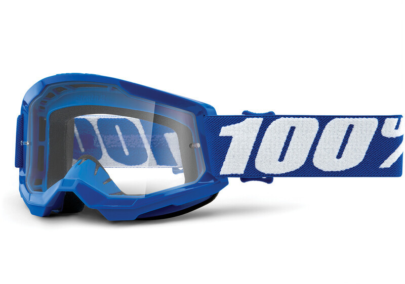 100% 100% Strata Anti-Fog Goggles Gen2 Youth, blue/clear  2021 Okulary przeciwsłoneczne dla dzieci HU-GOG-0057/21/unis